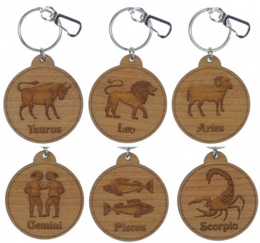 5001B-SS: Zodiac Start Sign Keyrings UK (Pack Size 36) Price Breaks Available